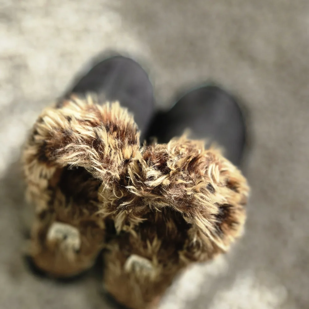 Cozy Black and Brown Kids Shoes